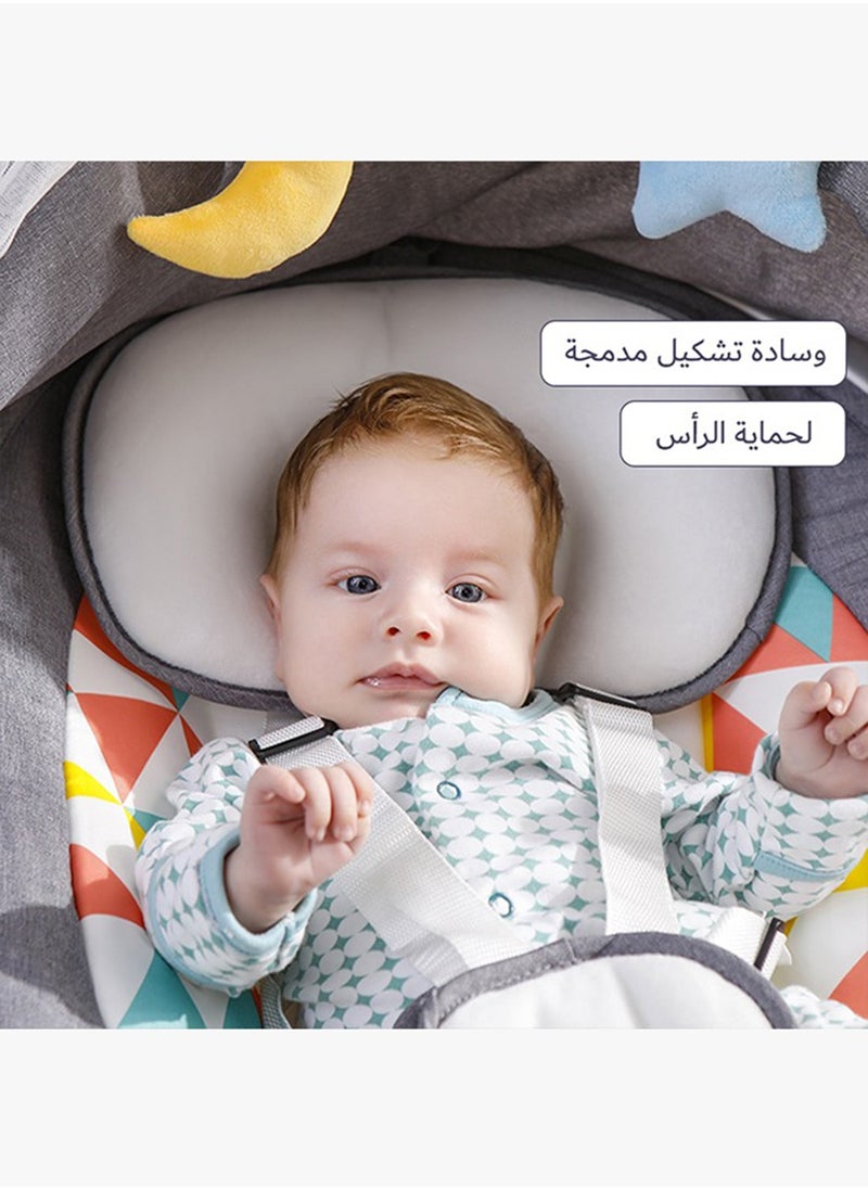 Baby Swing for Infants,Comfort Cradling Baby Rocker Portable Newborn Electric Rocking Chair with Music and Mosquito Net,Gray - pzsku/ZDEB41D667843AE07B8BEZ/45/_/1707141098/f6365f3d-9fb8-422f-ae6d-409e8a4c5ba3