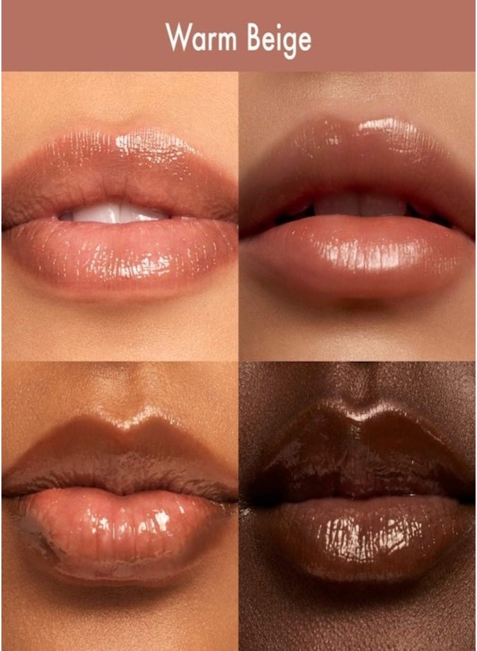 Summer Fridays Dream Lip Oil - Hydrating Translucent Lip Gloss, Swarm Beige 4.5ml - Image 3