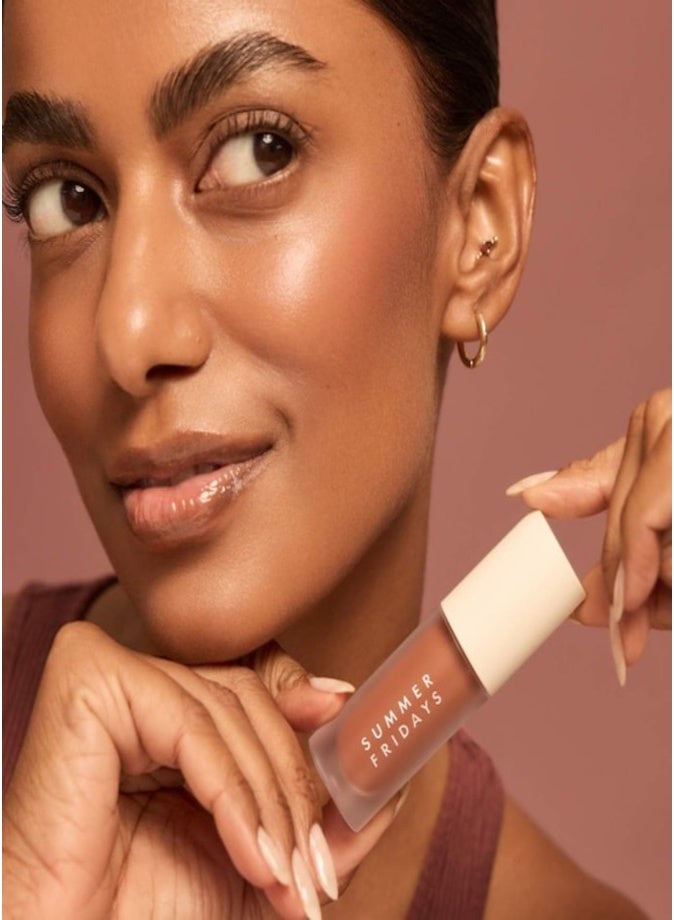 Summer Fridays Dream Lip Oil - Hydrating Translucent Lip Gloss, Swarm Beige 4.5ml - Image 4