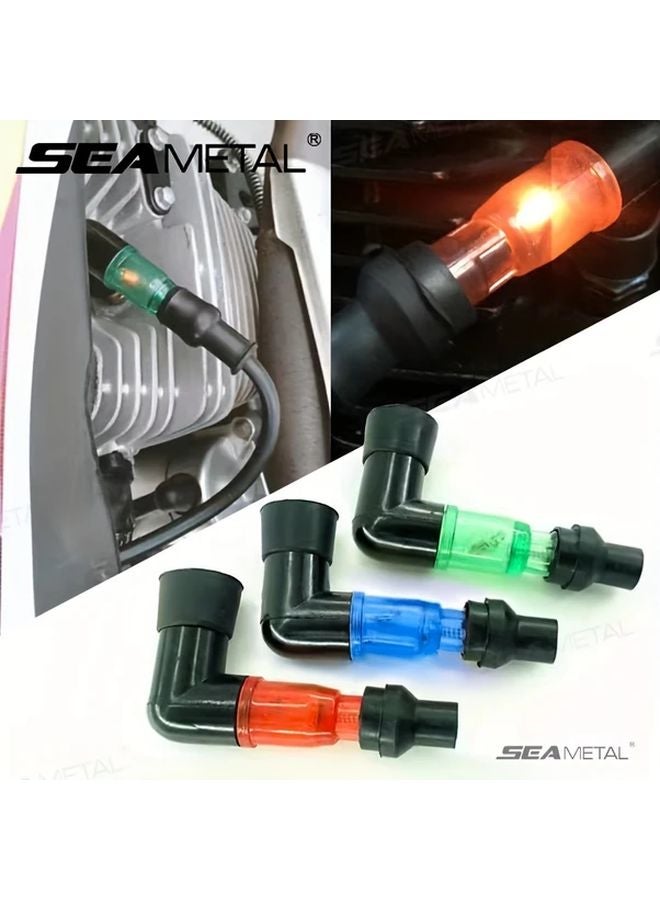 Green Motorcycle Spark Plug Cap Waterproof High Pressure Modified Decoration Accessory - Image 1