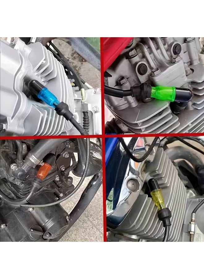 Green Motorcycle Spark Plug Cap Waterproof High Pressure Modified Decoration Accessory - Image 4