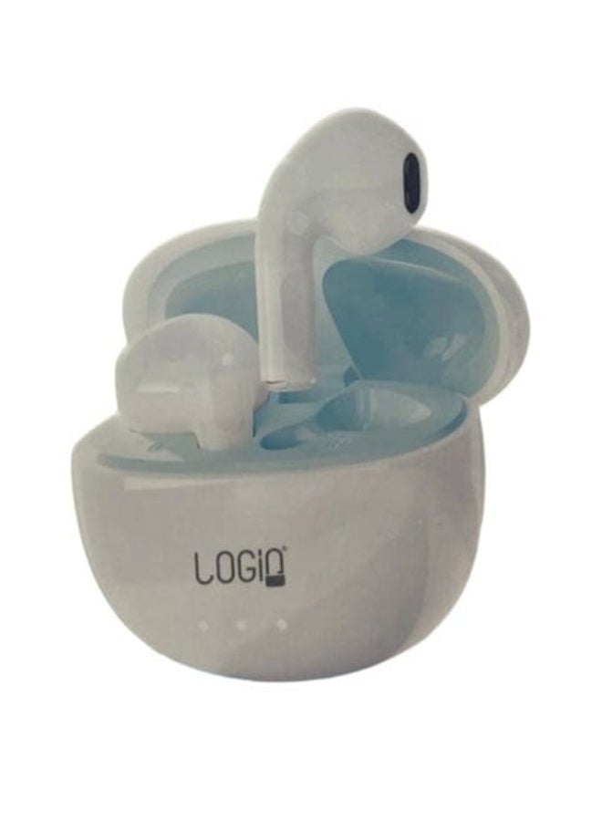 سماعات أذن لاسلكية LOGIn LN219 بتصميم مشابه لسماعات AirPods - وضع ألعاب منخفض التأخير، تحكم باللمس وصوت واضح
