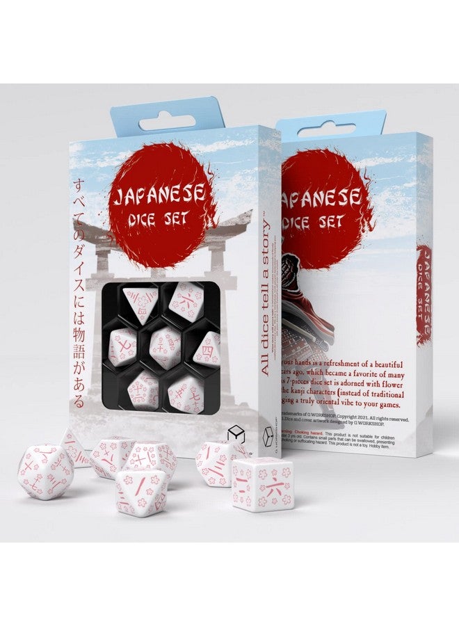 Q WORKSHOP Q-Workshop Japanese Dice Set Cherry Blossoms Petals - Image 1