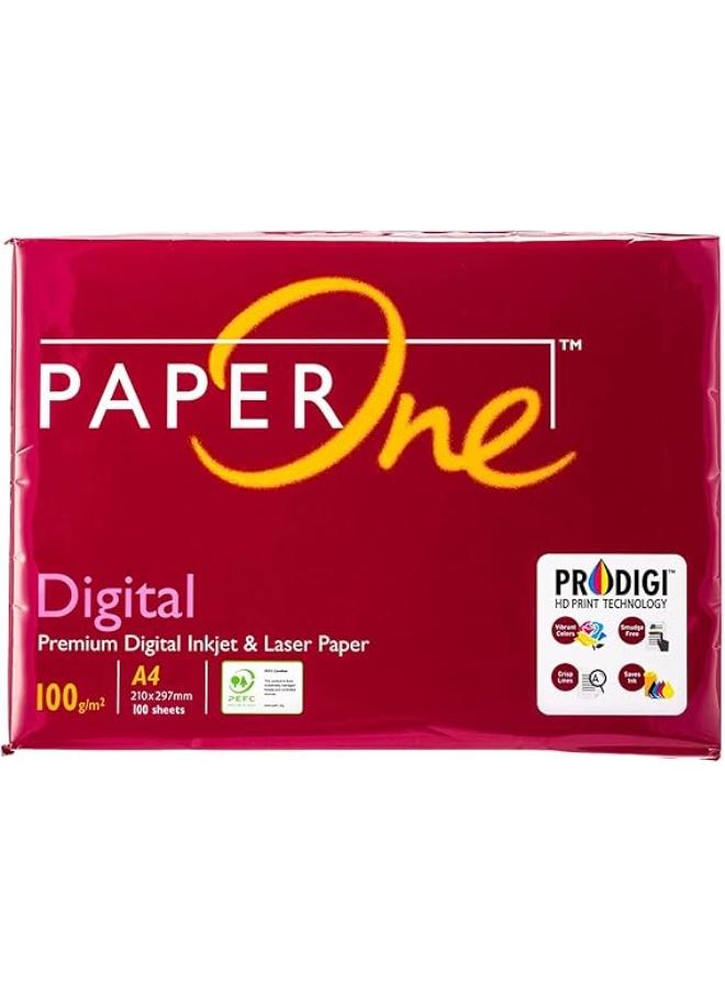 PaperOne™ Digital Premium Copy Paper, 100 GSM, A4 Size, 100 sheet Retail Pack