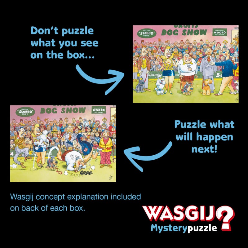 Wasgij Retro Mystery 8, The Final Hurdle - 1000 Piece Jigsaw Puzzles for Adults - Challenging & Brainteasing Adults Jigsaw Puzzle, Puzzle What Happens Next - 100% Recycled Cardboard, 1000pcs, Jumbo - Image 2