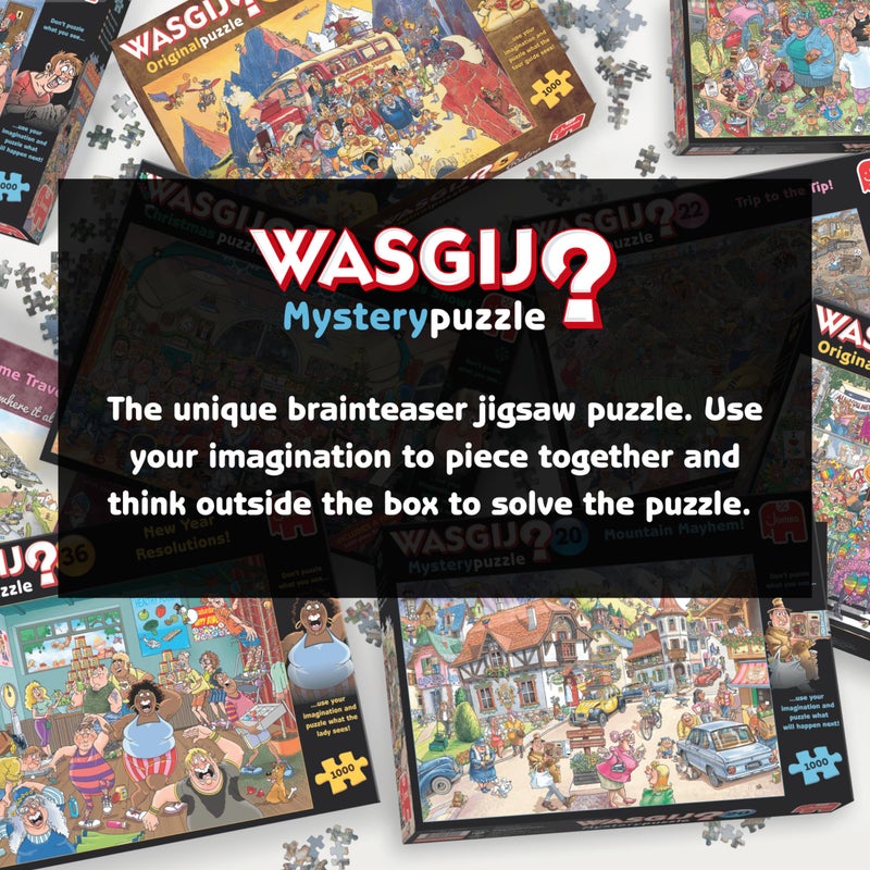 Wasgij Retro Mystery 8, The Final Hurdle - 1000 Piece Jigsaw Puzzles for Adults - Challenging & Brainteasing Adults Jigsaw Puzzle, Puzzle What Happens Next - 100% Recycled Cardboard, 1000pcs, Jumbo - Image 5