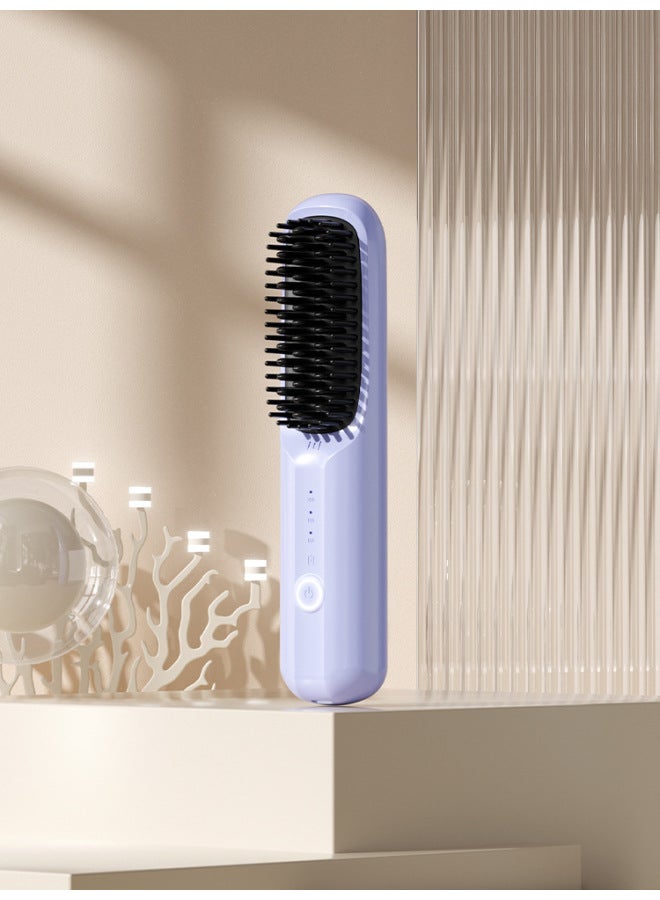 New Style Straight Hair Comb Wireless Straight Hair Comb Negative Ion Straight Hair Comb Wireless Straight Roll Portable Straight Hair Curl Hair Comb