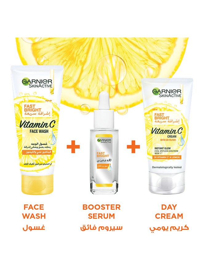 Garnier - SkinActive Fast Bright Vitamin C Glow Routine Kit - Image 1