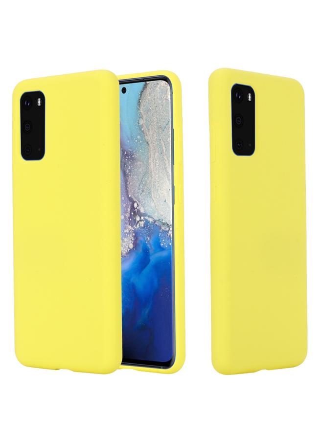 erorex Case For Galaxy S20 Solid Color Liquid Silicone Shockproof Full Coverage Protective Case - Image 1