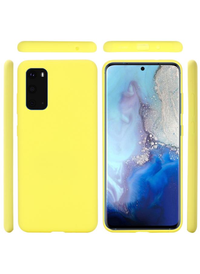 erorex Case For Galaxy S20 Solid Color Liquid Silicone Shockproof Full Coverage Protective Case - Image 5