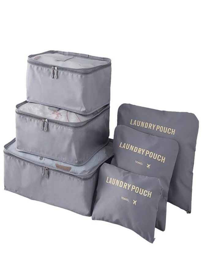 Ecogen 6Pcs/1Set Travel Storage Bag Storage Clothes Bag Luggage Case Bag Suitcase Underwear Organizer Make Up Organizer Bag - Image 1