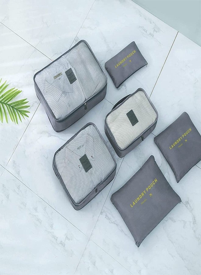 Ecogen 6Pcs/1Set Travel Storage Bag Storage Clothes Bag Luggage Case Bag Suitcase Underwear Organizer Make Up Organizer Bag - Image 4