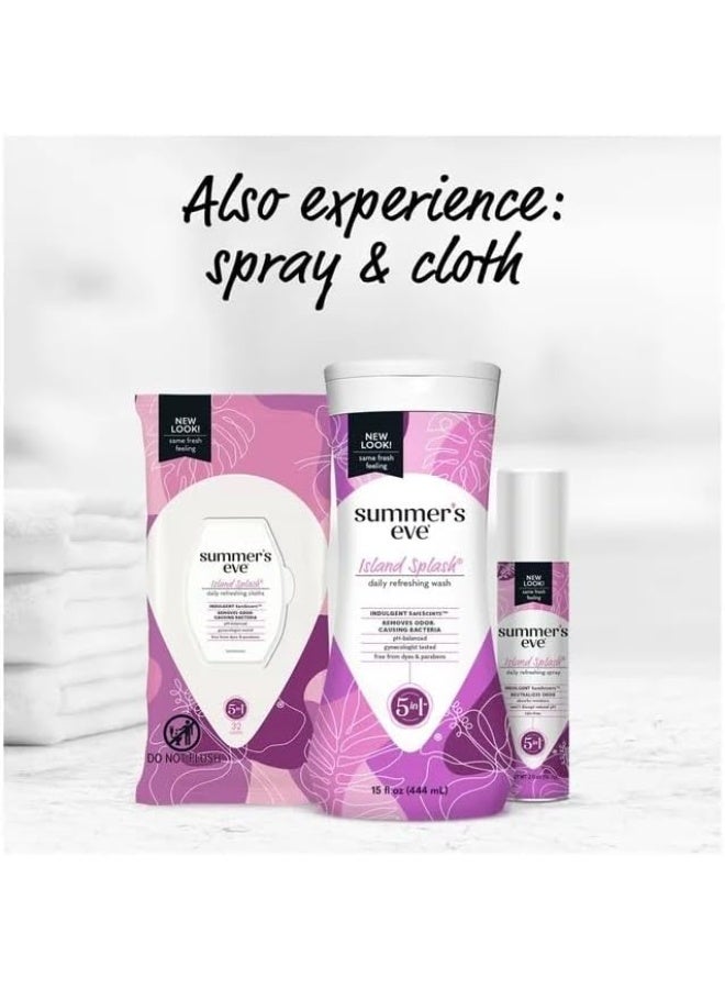 Summer's Eve Island Splash Cleansing Wash By Summers For Women - 15 Fl Oz Cleanser - Image 2