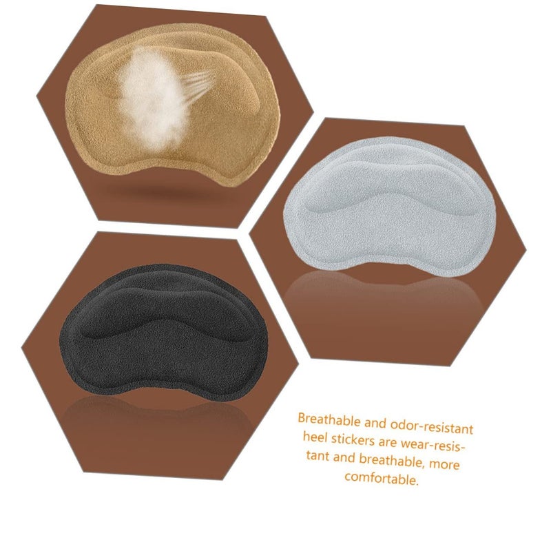 3 Pairs Thickened Heel Grips Wear Resistant Inserts Strong Adhesive Comfortable Daily Pads - Image 3