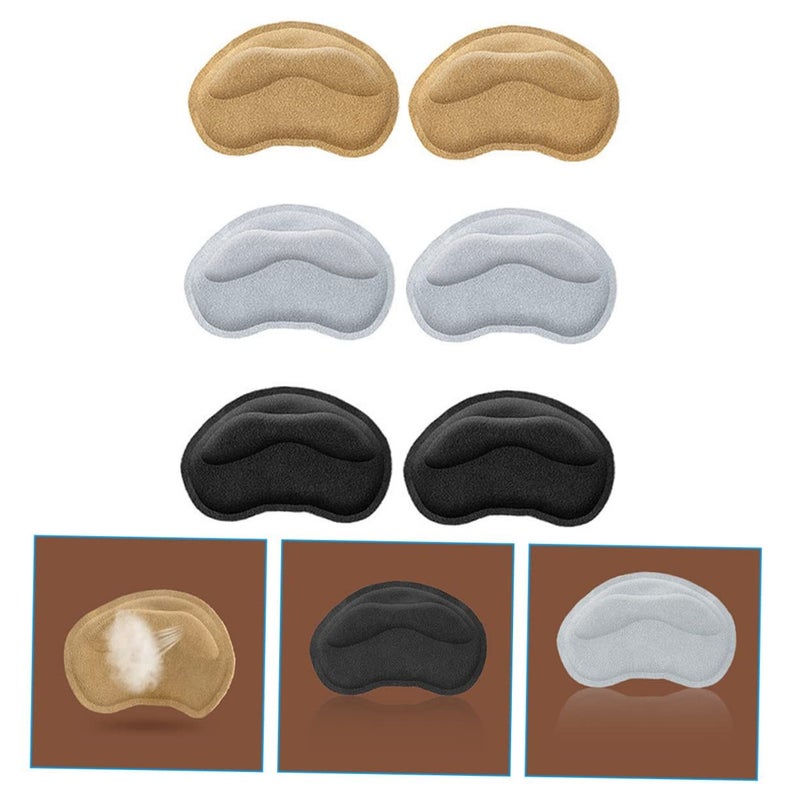 3 Pairs Thickened Heel Grips Wear Resistant Inserts Strong Adhesive Comfortable Daily Pads - Image 5