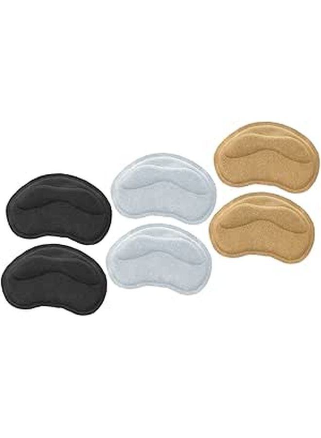 3 Pairs Thickened Heel Grips Wear Resistant Inserts Strong Adhesive Comfortable Daily Pads - Image 1