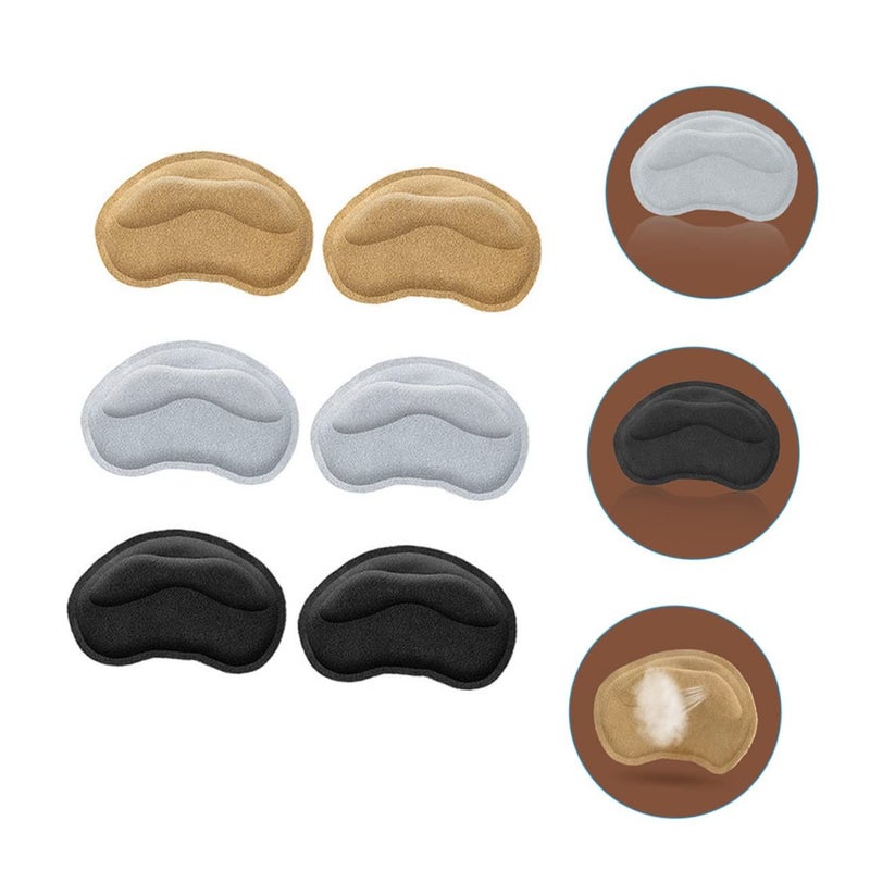 3 Pairs Thickened Heel Grips Wear Resistant Inserts Strong Adhesive Comfortable Daily Pads - Image 4