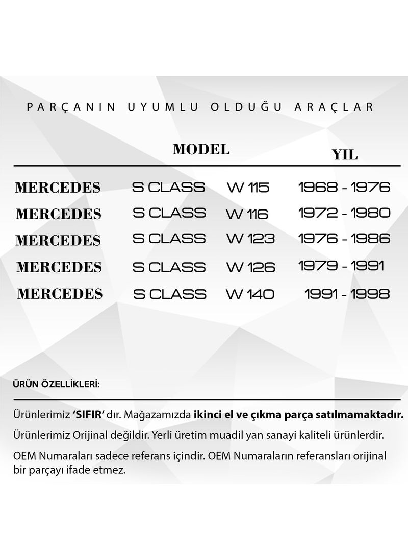DNC Auto Part غطاء غبار فتحة السقف لمرسيدس W115، W116، W123، W126، W140  - Image 2