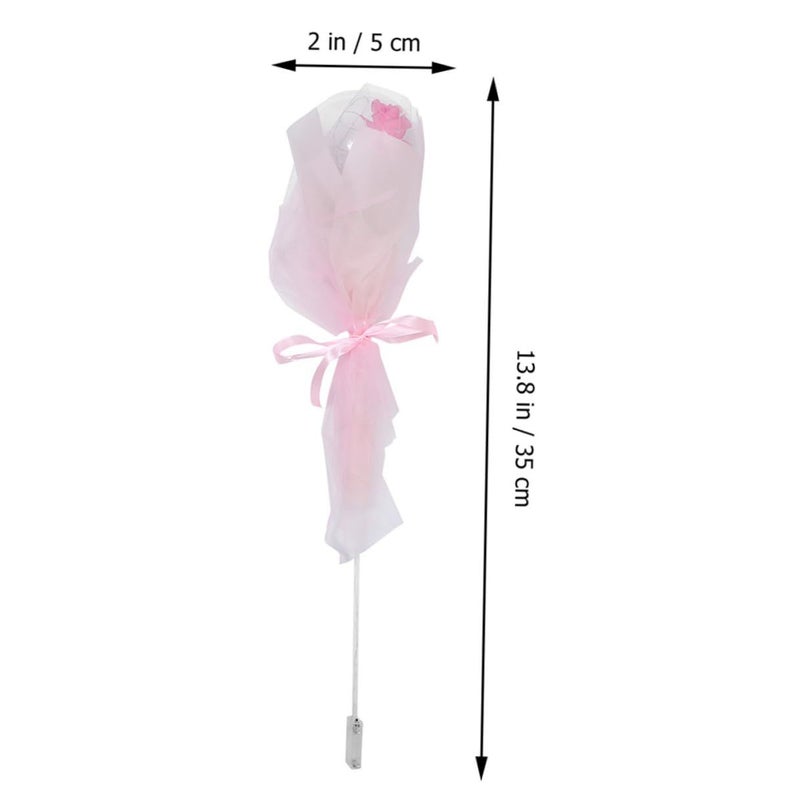 LED Balloon Rose Bouquet Pink Blue Glowing Wedding Party Decoration No Battery - Image 3
