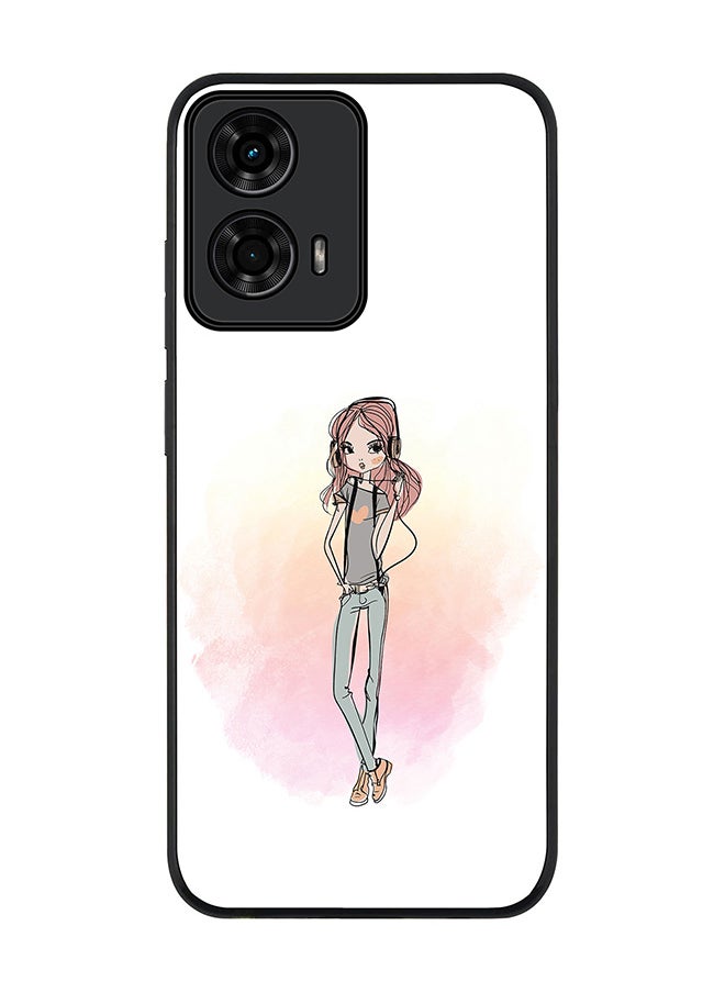 Stylizedd - For Motorola Moto G24 / G24 Power Case,Slim fit Camera Protection, Shockproof Thin Phone cover - Girl Next Door - Image 1