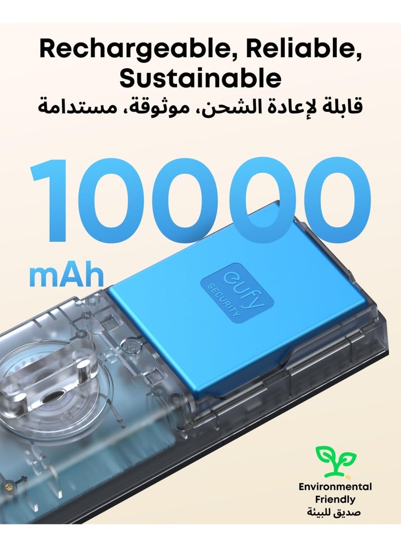 eufy Security Video Smart Lock E330, 3-in-1 Camera+Doorbell+Fingerprint Keyless Entry Door Lock, WiFi Door Lock,App Remote Control,2K HD,Doorbell Camera,No Monthly Fee - Image 2