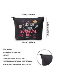 WCGXKO WCGXKO Nurse Gift Nurse Cosmetics Gift Nursing School Survival kit Gift for RN CNA LPV BSN LVP (NURSING SCHOOL black)  - Image 2