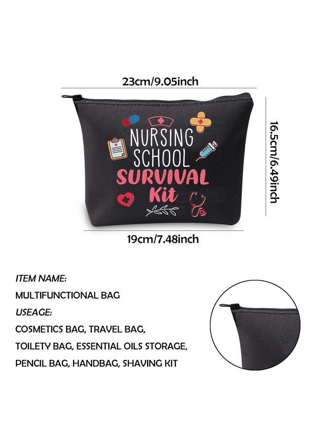 WCGXKO Nurse Gift Nurse Cosmetics Gift Nursing School Survival kit Gift for RN CNA LPV BSN LVP (NURSING SCHOOL black) - Image 2