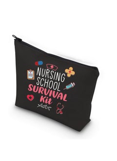 WCGXKO WCGXKO Nurse Gift Nurse Cosmetics Gift Nursing School Survival kit Gift for RN CNA LPV BSN LVP (NURSING SCHOOL black)  - Image 1