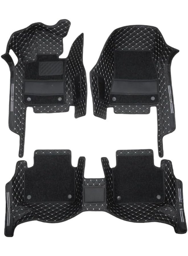 Premium Leather 9D Car Floor Mats – Dual Layer, Waterproof & Dirt-Proof – Full Coverage Protection - Image 1