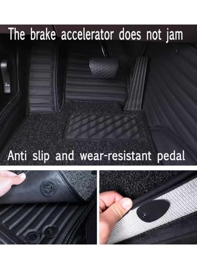 Premium Leather 9D Car Floor Mats – Dual Layer, Waterproof & Dirt-Proof – Full Coverage Protection - Image 2