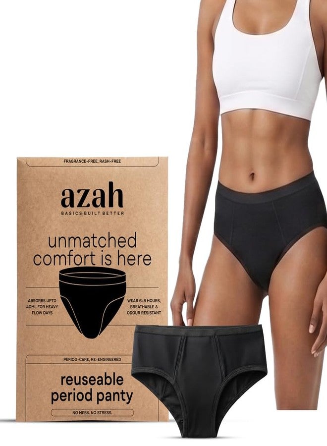 AZAH Reusable Period Panty for Women Heavy Flow [Medium] | Leakproof, Washable & Rash-Free Period Panties for Women | Menstrual Underwear Period Panty for Girls | Wear Up to 8 Hours - Image 1