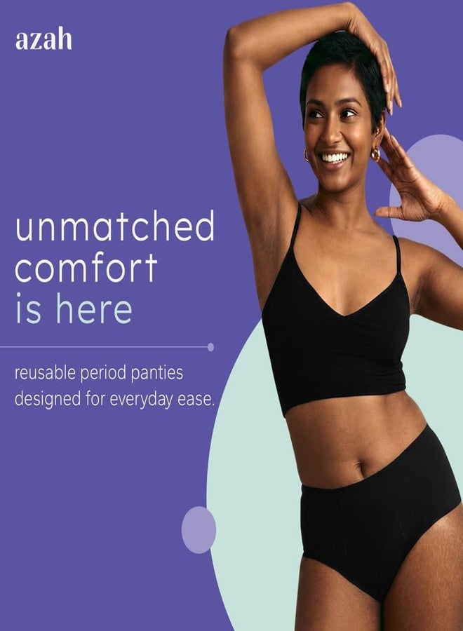 AZAH Reusable Period Panty for Women Heavy Flow [Medium] | Leakproof, Washable & Rash-Free Period Panties for Women | Menstrual Underwear Period Panty for Girls | Wear Up to 8 Hours - Image 2