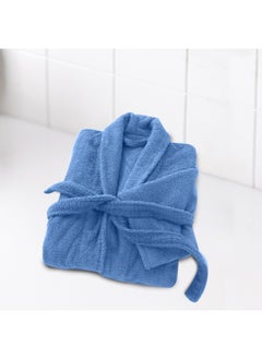 Rest Terry Bathrobe With Pockets Skyblue Xxl Hotel Luxury Loungewear Cotton Soft And Absorbent Comfortable After Shower Bathrobe Fade Resistant For Men And Women One Size Fits All 45X30X65Cm  - Image 2