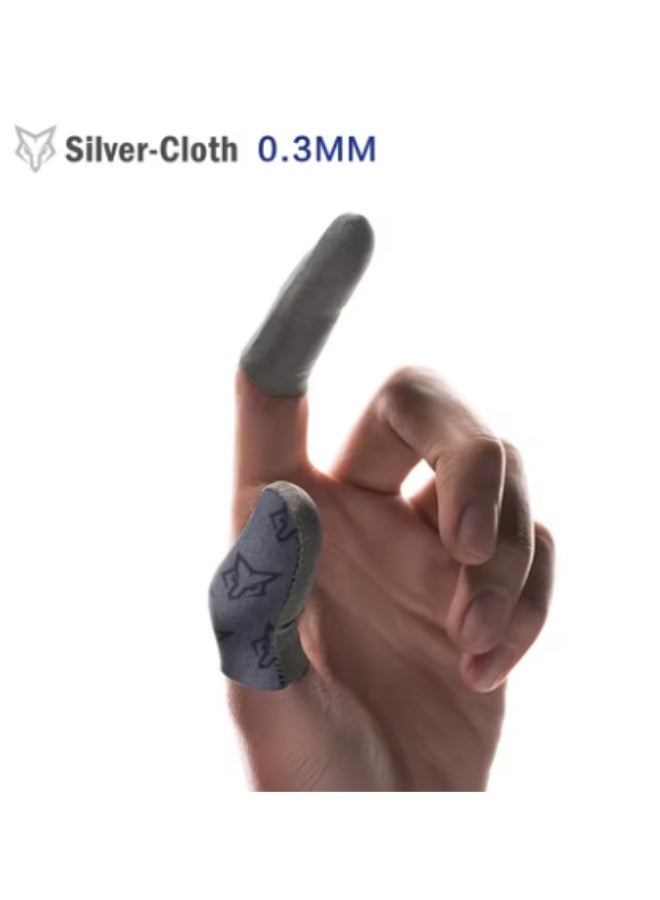 Sarafox C1 Original (4 fingers) Sliver-cloth PUBG and gaming Sensitive thin washable Mobile Gaming Finger Sleeve Finger Gloves - Image 4