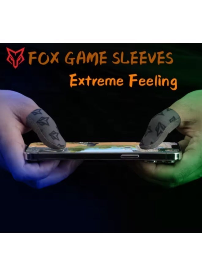 Sarafox C1 Original (4 fingers) Sliver-cloth PUBG and gaming Sensitive thin washable Mobile Gaming Finger Sleeve Finger Gloves - Image 3