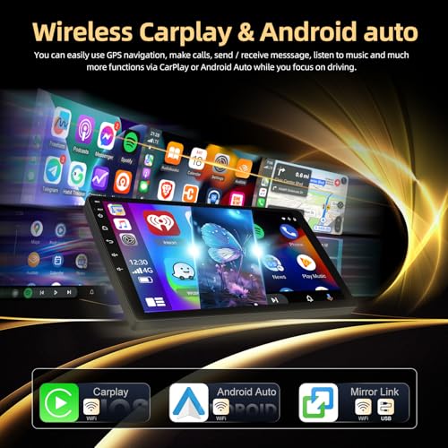 NHOPEEW [2+64G] for Ford Fiesta 2009-2017 Android Car Stereo: 9 inch HD Touch Screen Headunit- Wireless Carplay and Android Auto, DSP/EQ, 5G/WiFi, GPS, FM/RDS Radio, SWC + Canbus + AHD Backup Camera - Image 5