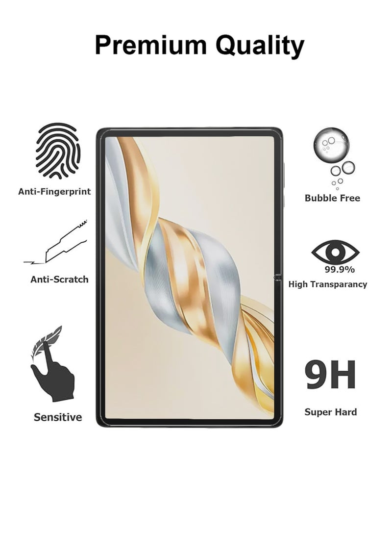 2 Pieces of Honor Pad X9A 5G 11.5 Inch Tempered Glass Screen Protector – High Transparency, Delicate Touch, Anti-Explosion, Smooth Arc Edges, Easy Installation, Screen Protector for Honor Pad X9A - Image 2