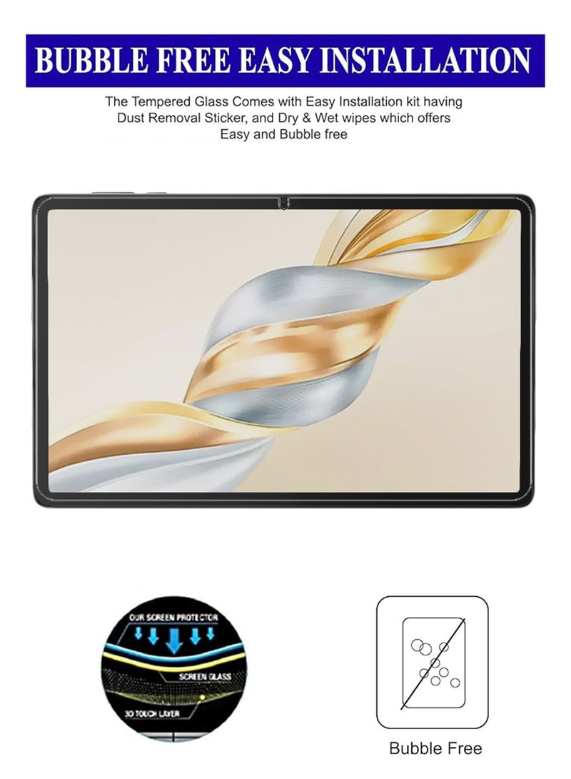 2 Pieces of Honor Pad X9A 5G 11.5 Inch Tempered Glass Screen Protector – High Transparency, Delicate Touch, Anti-Explosion, Smooth Arc Edges, Easy Installation, Screen Protector for Honor Pad X9A - Image 3