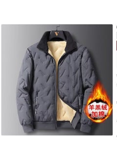 Generic Winter Mens Fleece-Lined Hooded Cotton Jacket Black  - Image 2