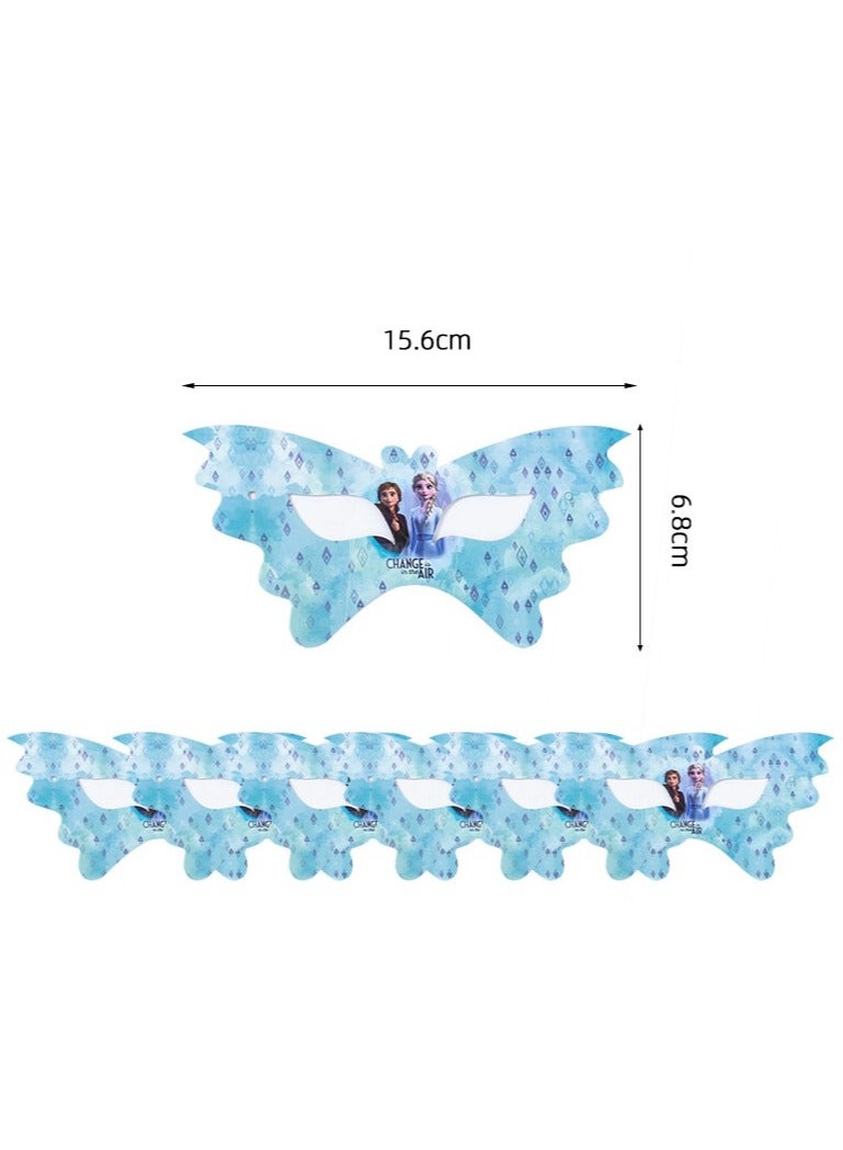 180 pcs Frozen Theme Princess Anna Elsa Party Disposable Tableware, Party Supplies, Kids Favor Happy Birthday Decoration Props, Baby shower tableware kit with plates, forks, knifes 16 items for Girls