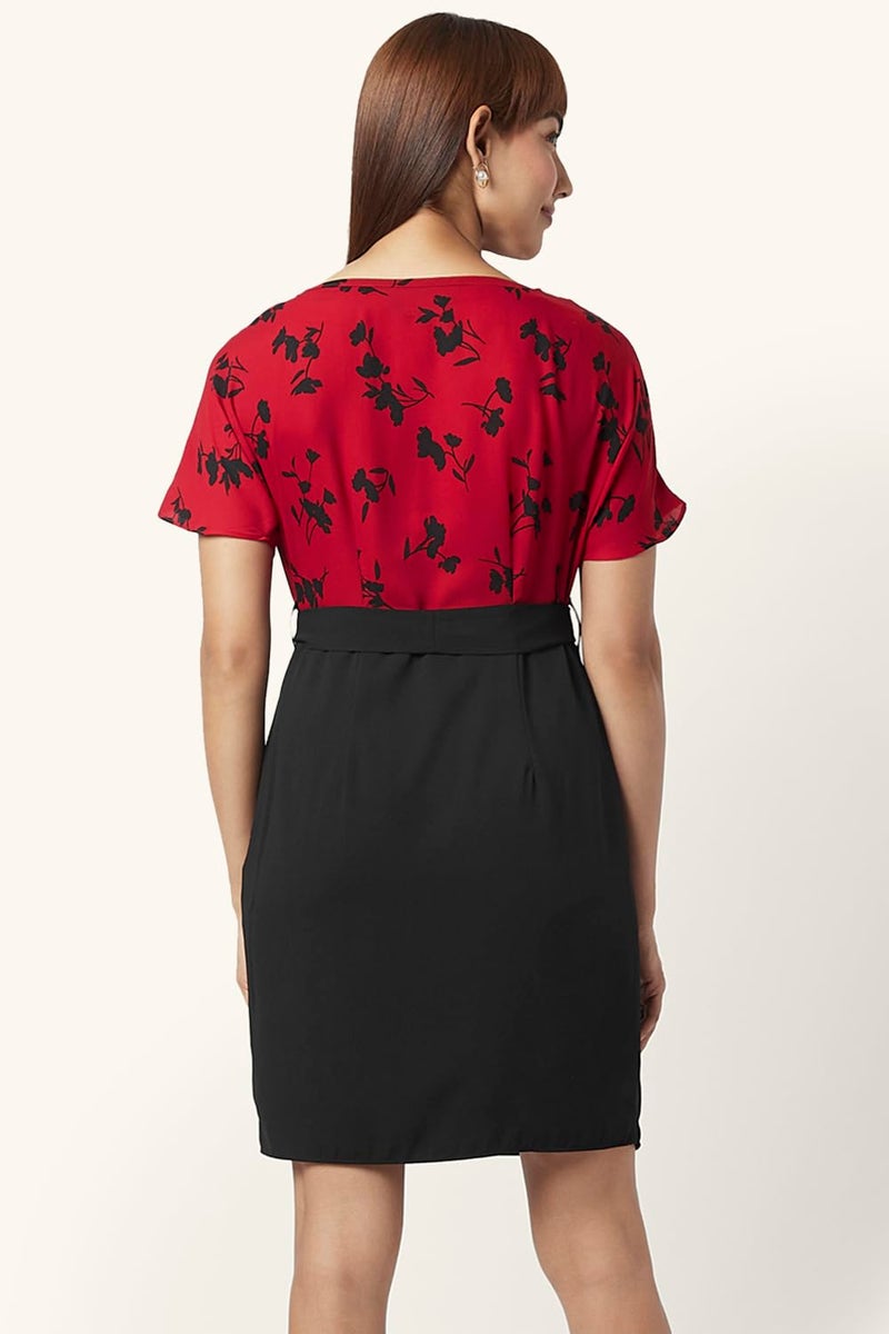 Annabelle Women's Annabelle Red Dress Comfort Fit,Red,M - Image 4