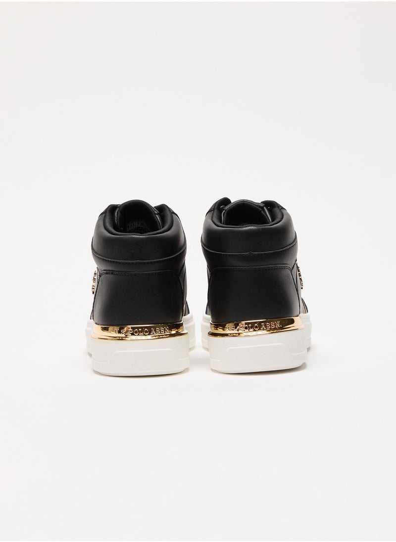 Women's Black High-Top Sneakers with Golden Accents - Sleek and Modern Design - pzsku/ZDEB56448062E4BACCDC3Z/45/_/1731070070/fe05b182-b43a-4eb2-ba05-fa2c64e6df2c