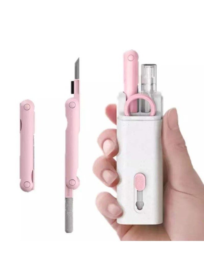 Cleaning Kit 7-in-1 Multifunction Electronics Cleaning Kit for Keyboard, Earbuds & Laptop – Portable Screen Cleaner with Soft Brush, Cleaning Pen, Keycap Puller & Spray Bottle for Phone, Tablet, Camera & PC Accessories - Image 1