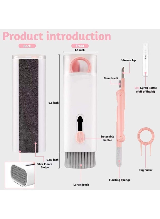 Cleaning Kit 7-in-1 Multifunction Electronics Cleaning Kit for Keyboard, Earbuds & Laptop – Portable Screen Cleaner with Soft Brush, Cleaning Pen, Keycap Puller & Spray Bottle for Phone, Tablet, Camera & PC Accessories - Image 2