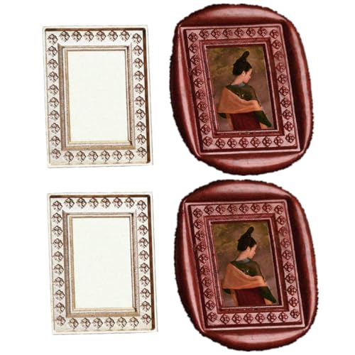 ONWINPOR 3D Embossed Frame Wax Seal Stamp, ONWINPOR Frame Relief Carving Waxs Sealing Stamps, Brass Waxstamp Head, Waxing Sealings for Wedding Invitations, Lettersealing (M5) - Image 1