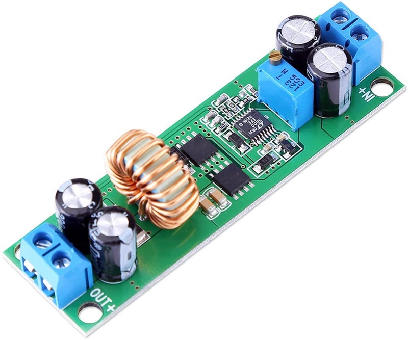 REES52 DC-DC Buck Converter Step Down Module, DC 6.5V-60V to 1.25-30V 10A Adjustable Power Supply Voltage Regulator Module, Voltage Step Down Converter Board - Image 1