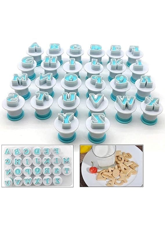 Just Craving Alphabet Cookies and Plunger Uppercase Cutter Set of 26  - Image 2