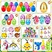 OCTERIC 330Pcs Colorful Prefilled Plastic Easter Set 110 Plactic Eggs Filled with 220 Assorted Toys Stickers Party Favors for Kids Boys Girls Toddlers Easter Eggs Hunt Basket Filler Stuffers Supplies - Image 4