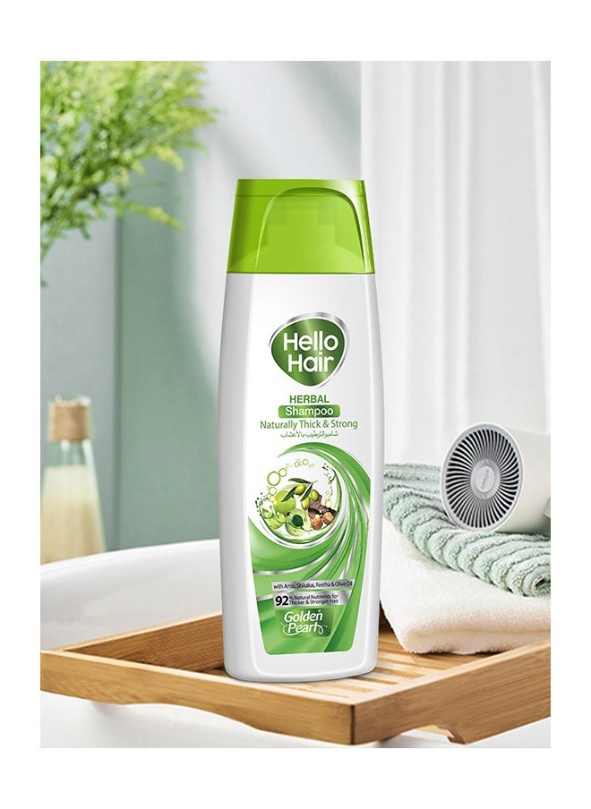 Golden Pearl - Golden Pearl Hello Hair – Herbal Shampoo + Conditioner Naturally Thick & Strong 385ml - Image 1