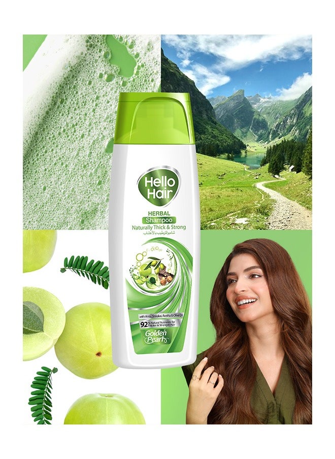 Golden Pearl - Golden Pearl Hello Hair – Herbal Shampoo + Conditioner Naturally Thick & Strong 385ml - Image 1